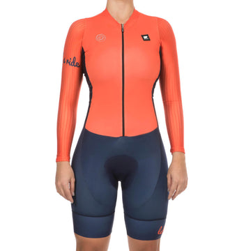 Enterizo Ciclismo Orange<br>Femenina ML