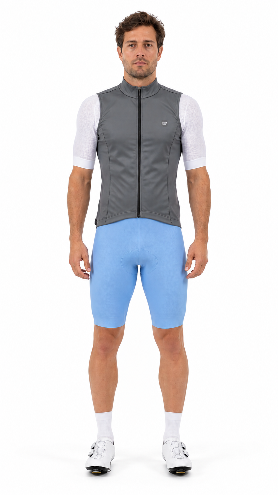  Chaleco basics  frente grey