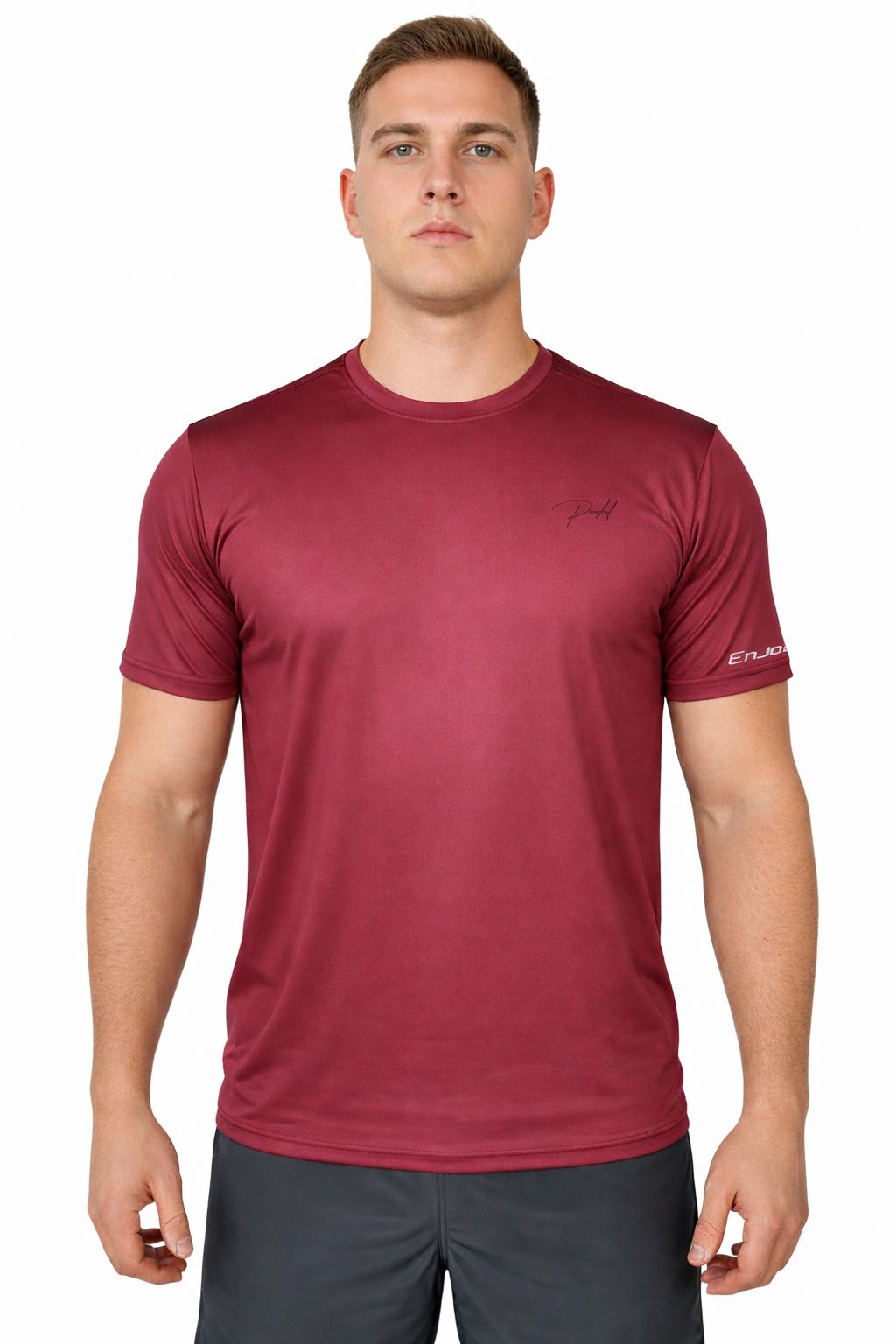 Camiseta Running Manga corta vino