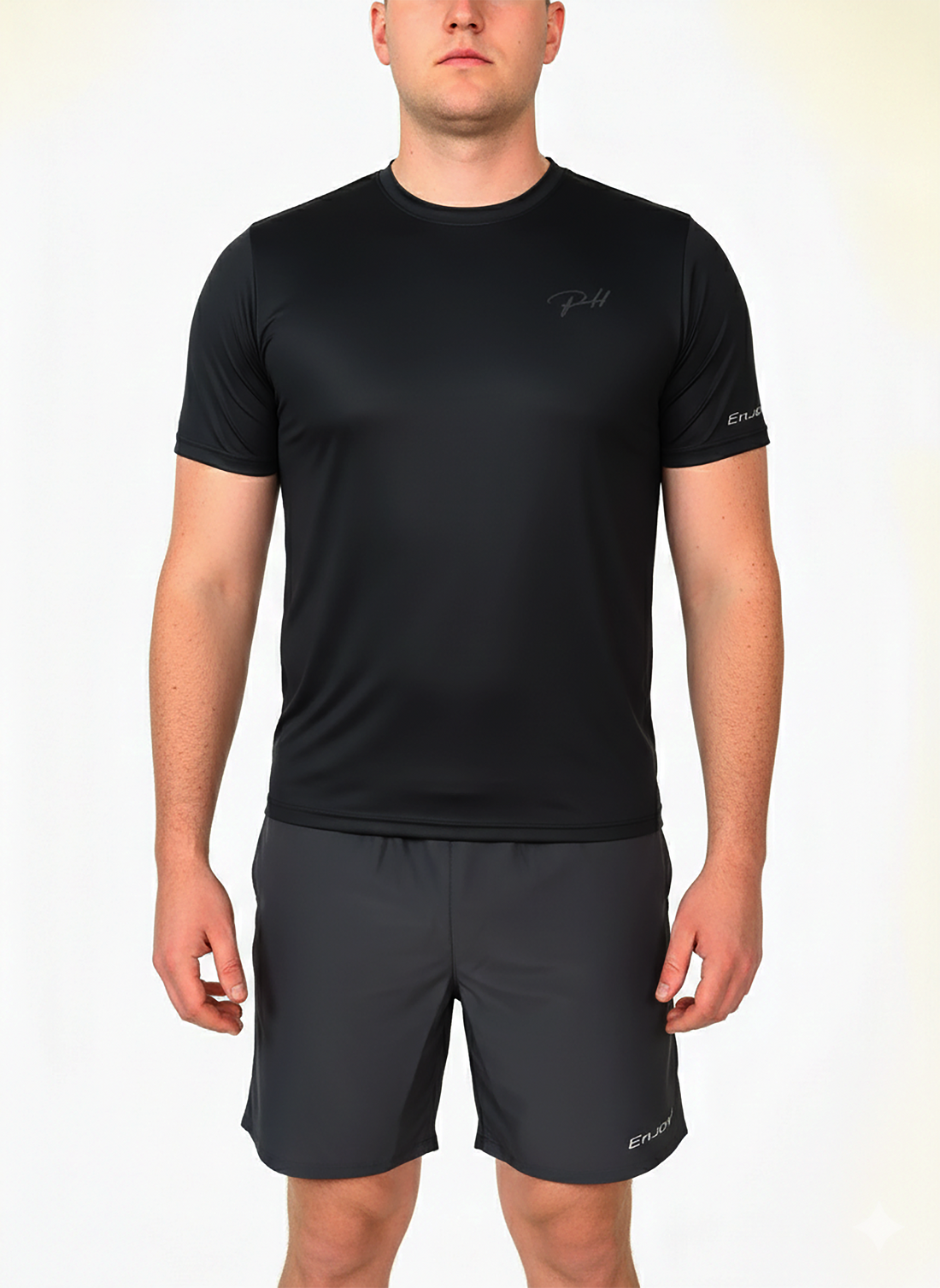 Camiseta Running Manga corta Negra