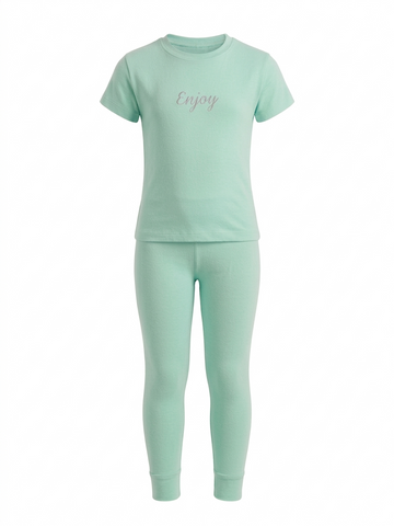 Conjunto niña verde Menta