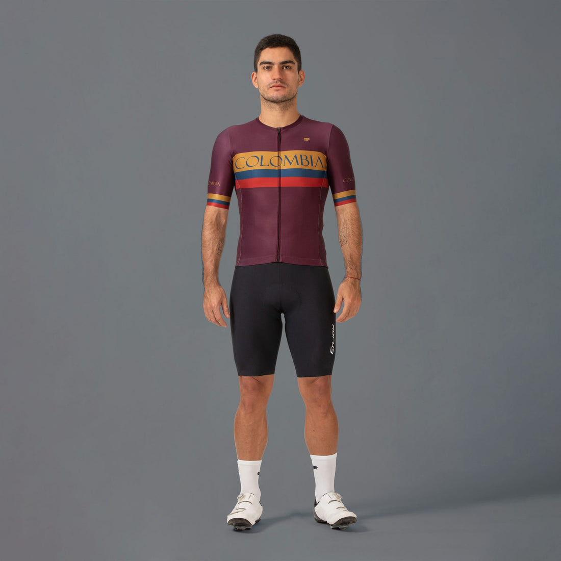 Cycling Jersey MC Colombia Classics Burgundy Masculino