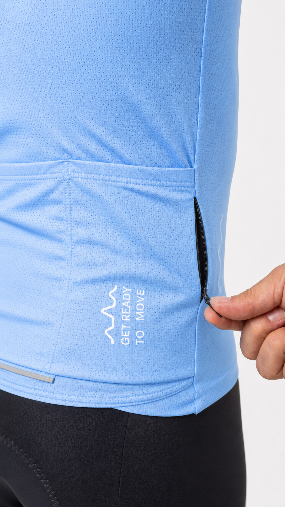 Jersey Competencia Grey Blue MC Unisex - vista 8 - Enjoy Sportswear