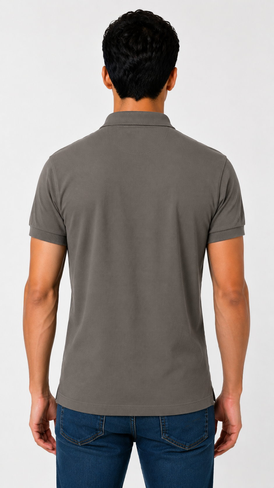 Camiseta Polo MC gris