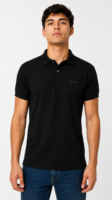 Camiseta Polo MC negra