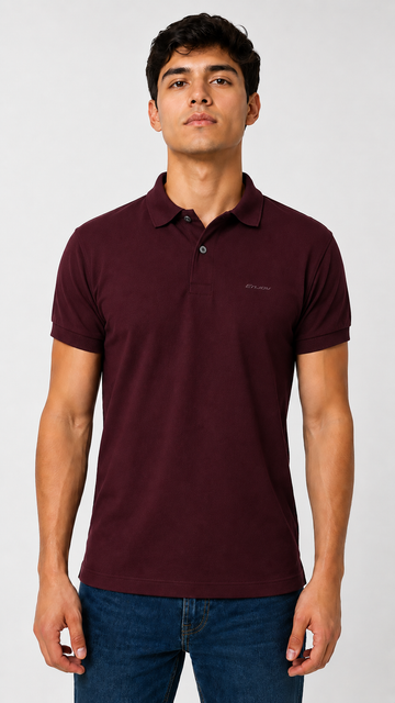Camiseta Polo MC vino